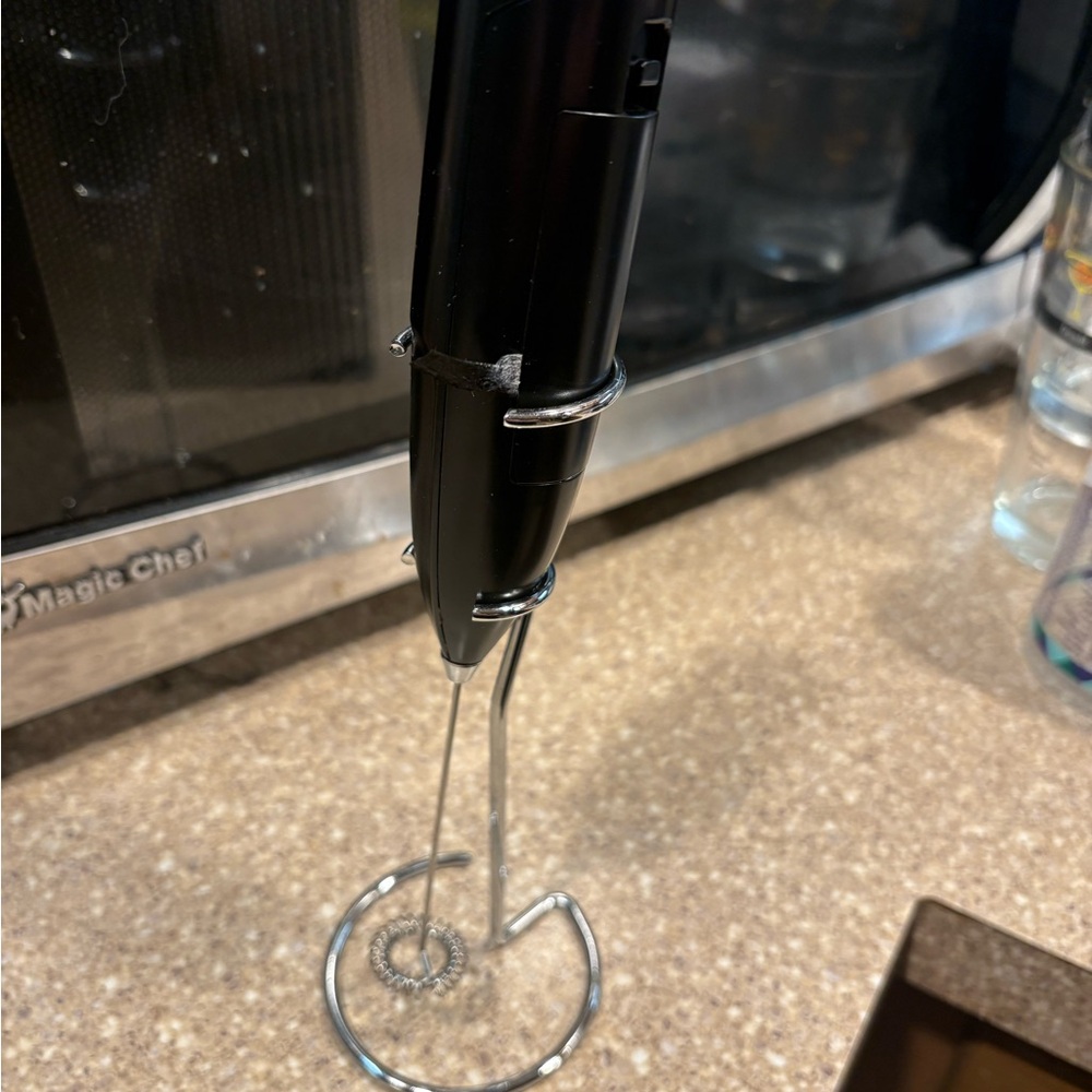 Black Handheld Milk Frother